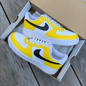 Nike Custom Air Force 1 Yellow NWT